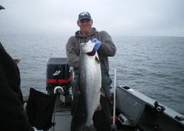 Casey with a nice Columbia River Chinook